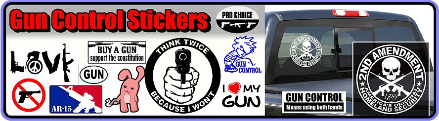 Gun Control Decals and Stickers
