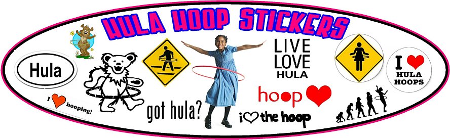 Hula Hoop Decals and Stickers