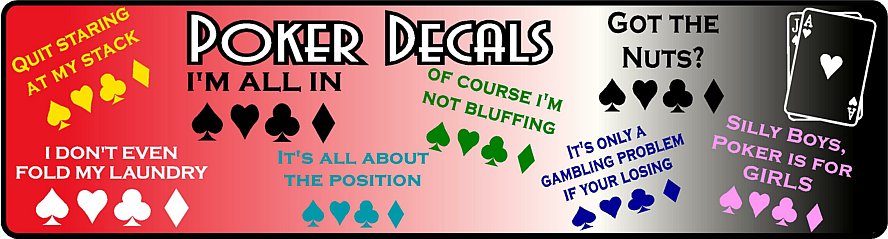 Poker Decals