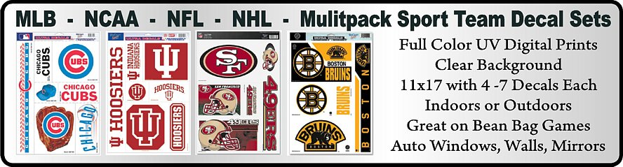 NHL Multipack Sports Team Decal Sets